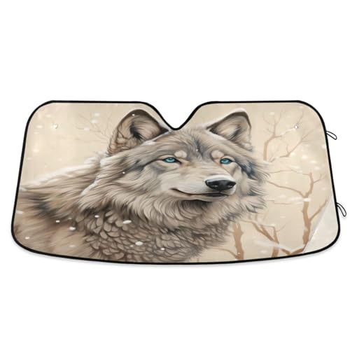 Pare-soleil voiture loup pour bloquer la chaleur en camping de SUV