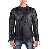 Best Seller Leather Men's Leather Jacket XXL Black
