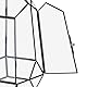 Relaxdays Pflanzenterrarium, Glas & Kupfer, 26x18x15 cm, Glaskasten Kakteen & Moos, geometrisch, Fensterbank, schwarz