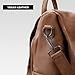 molshine Backpack,Fashion Casual Travel PU Leather Daypack Bag Shoulder Rucksack Handbags for Women HB041 (Brown)