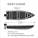 Classic Accessories StormPro Heavy-Duty Boat Cover, Fits boats 12 ft - 14 ft long x 68 in wide, Charcoal