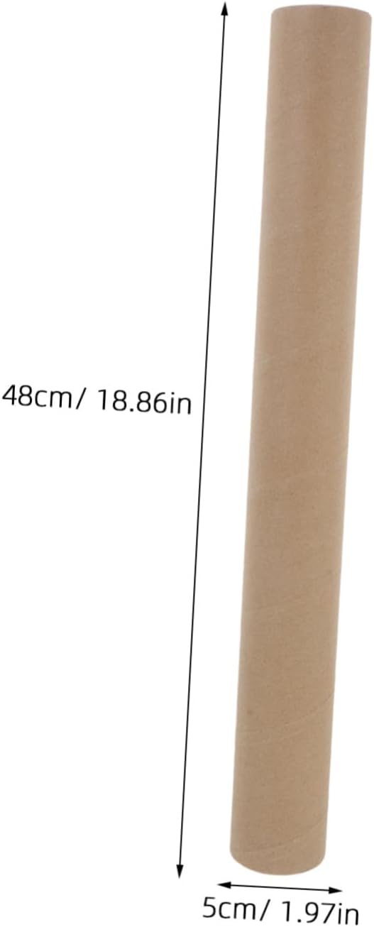 Kraft Poster Tube with Cap Shipping Tube for Safe Storage Mailing of Blueprints Documents and Art for Busy Individuals