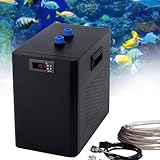 DHAYUB Water Cooler Fish Tank Chiller Water Chiller 160L/300L/500L, Aquarium Chiller 1/10 HP, 1/3 HP, 1/2 HP, for Seafood Cultivation Equipment(500L)