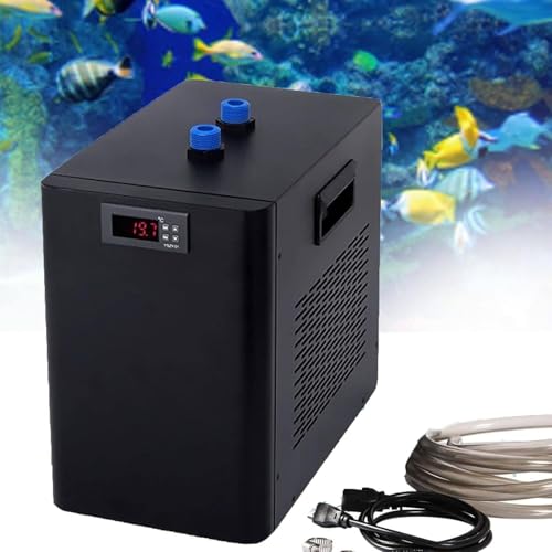 DHAYUB Water Cooler Fish Tank Chiller Water Chiller 160L/300L/500L, Aquarium Chiller 1/10 HP, 1/3 HP, 1/2 HP, for Seafood Cultivation Equipment(500L)