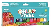 APLI Kids14228-12 feste Temperastifte in verschiedenen Farben, Farbstick, 12 Stück., 12 Stück (1er Pack)