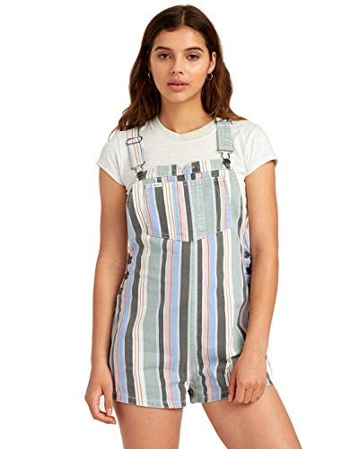 Rvca Womens Townhouse Overall Romper, Multi, S #TOP18