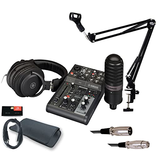 YAMAHA / AG03MK2 LSPK BLACK ���C�u�X�g���[�~���O�p�b�P�[�W PC�z�M�I���W�i���Z�b�g -�A�[���X�^���h�AAUX�P�[�u��-