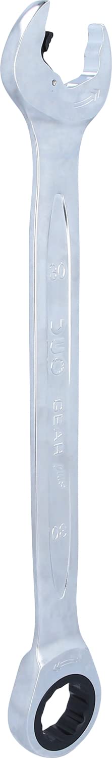 KS Tools 503.5228 Llave combinada de carraca DUO GEARplus con función de carraca en la llave fija 30mm