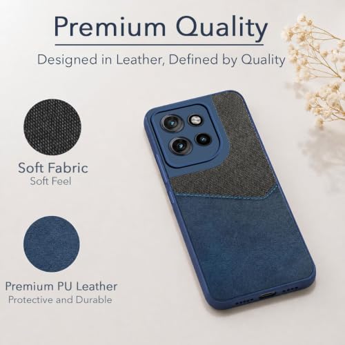 Image of Jkobi Back Cover Case for Motorola Moto Edge 50 Neo (Dual PU Leather Stitch | Professional Minimalist | Soft and Flexible)