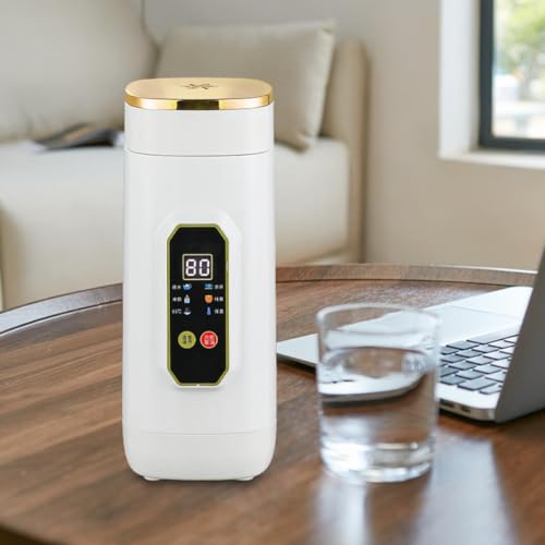 Tetera eléctrica portátil 650ml acero inoxidable miniatura 5