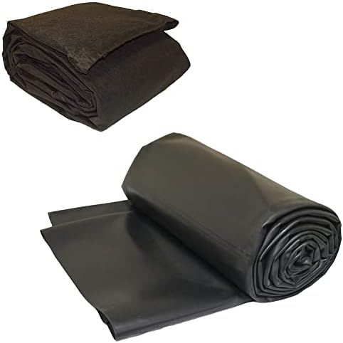 LifeGuard Pond Liner 20 ft. x 25 ft. 45 Mil EPDM Rubber and Underlayment Combo - CLGUG20X25
