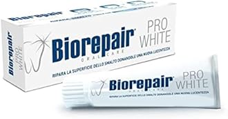Biorepair Pro White Whitening Toothpaste with microRepair 2.5 fl.oz 75ml,Pack of 4
