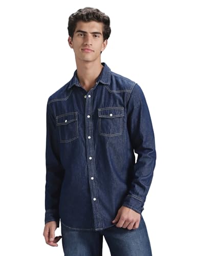 Image of INKD Men's Regular Fit Shirt - 100% Cotton | Casual Shirts for Men | Full Sleeve
