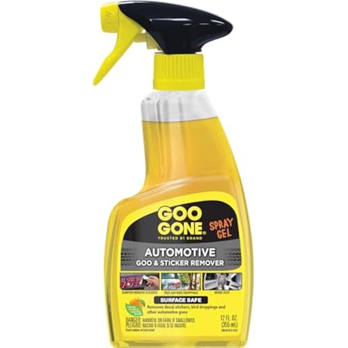 Goo Gone Automotive - Cleans Auto Interiors/ Bodies and Rims, Removes Bugs & Stickers - 12 Fl. Oz.