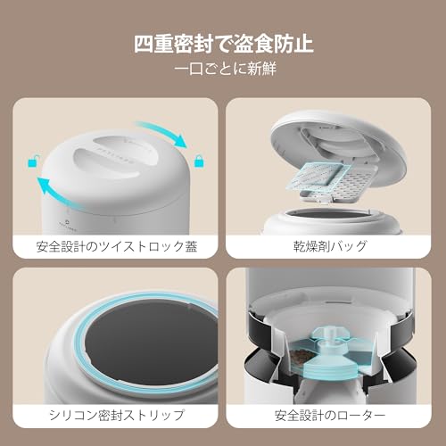 PETLIBRO 自動給餌器 猫 多頭飼い 5L AF006 の商品画像 5