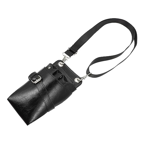 SOESFOUFU Hairdressing Scissors Bag Small Pouch Hair Tool Waist Bag for Stylists Leather Scissor Holder Compact Portable