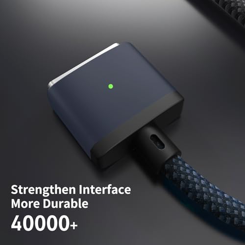 EGTPPJP 140W USB-C to Magnetic 3 Cable for M4 MacBook Pro Air Charging,6.6ft Compatible with MagSafe 3 cable for MacBook Air (15''13''M4 2025,M3 2024,M2 2023, M2 2022),Pro(16"14"2024/2023/2021)Blue-2m by EGTPPJP - Image 3