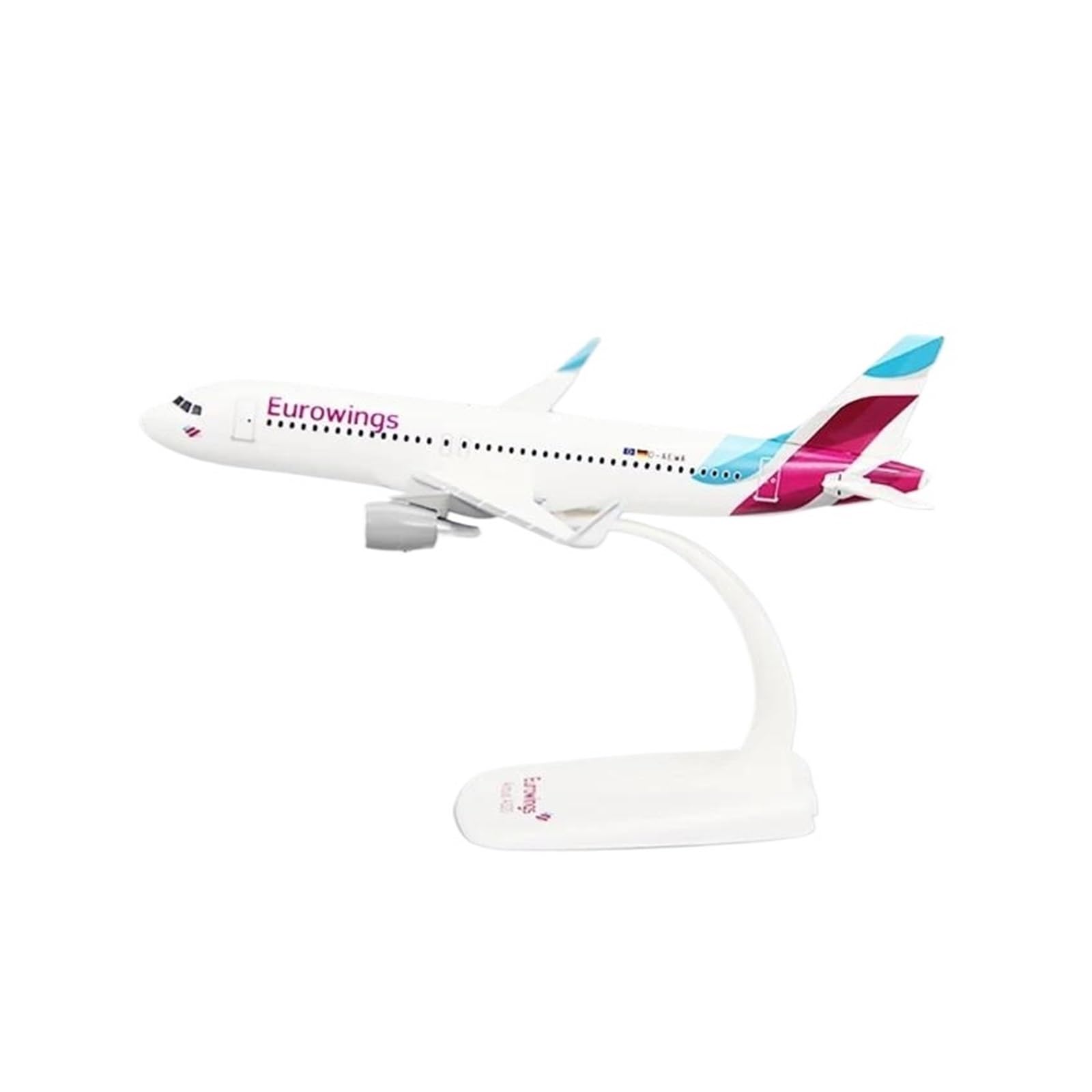 Must-have dla kolekcjonerów Odlewany metalowy samolot w skali 1:200 dla A320 Eurowings ABS Model samolotu Zabawki Montaż Kolekcja Wyświetlacz ze stojakiem do zbierania i wyświetlania