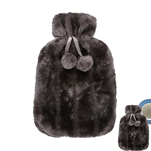 Hot Water Bottle Cover,Faux Plush Fur Cover for 2 Liter (2000 Ml) - Hot Water Bottle Covers Insulated Maintain Constant Temperature for Women Kids (Cover Sleeves Only)