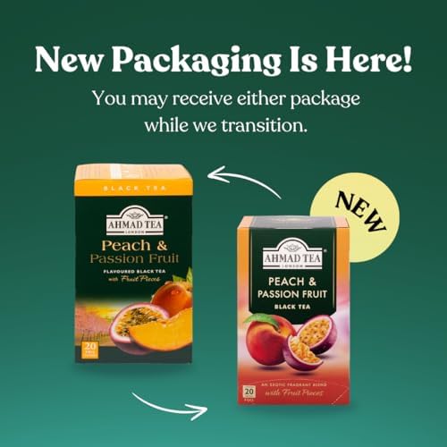 AHMAD TEA Peach & Passion 0.07 oz (2 g) x 20 Packets