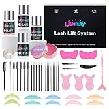 Libeauty Lash Lift Kit with Upgraded Glue Balm, Brow Lamination Kit, Professional Eyelash Curling & Perm, Suitable for Salon & Home Use