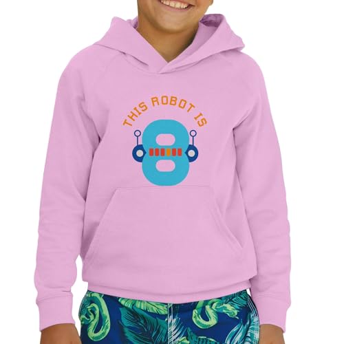Sweat à capuche enfant robot 8 ans pull anniversaire mécanique - 2