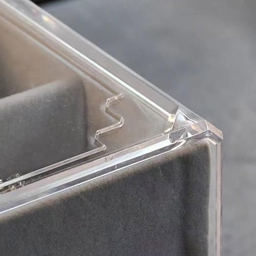 Boîte de rangement de bijoux velours empilable boucles d'oreilles multi-couches - 6