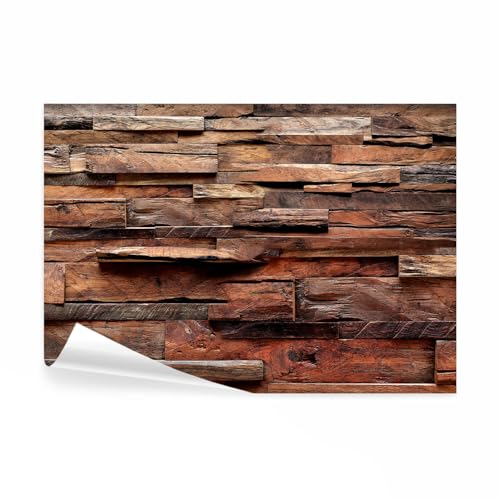 decomonkey Fototapete Holz 400x280 cm Tapete Wandbild Vliestapete Fototapeten Tapeten Wandtapete Wand Schlafzimmer Wohnzimmer Holzoptik