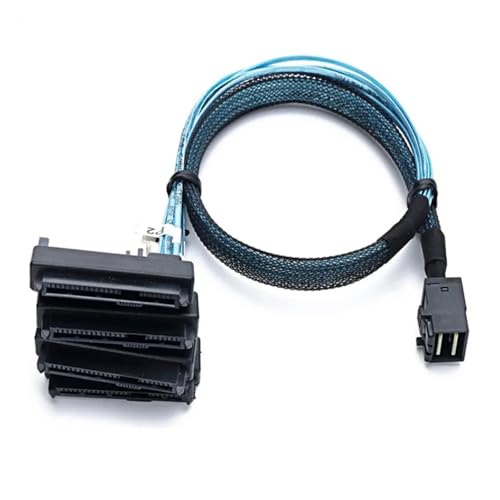 Cable S/AS SATA SFF-8643 a 4 SFF-8482 0.5 m