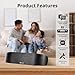 GOYMFK Antop Amplified FM Radio Antenna, AM FM Antenna for Stereo Receiver Indoor, Small