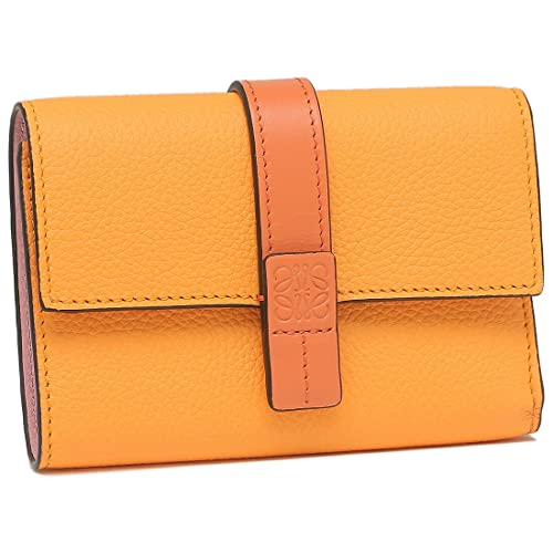 [ロエベ] 三つ折り財布 バーティカルウォレット Sサイズ ミニ財布 オレンジ ブラウン レディース C660S86X01 9062 [並行輸入品]
