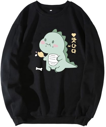 Image of Cute Dinosaur Sweatshirt Hoodie Women Girl Casual Stylish Black Lavender Pink White 399 499 Under
