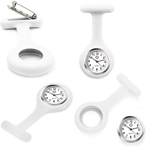 Vegena verpleegstershorloges, verpleegkundige horloge siliconen hoezen zus horloge steekhorloge fob zakhorloges wijzers… - Image 5