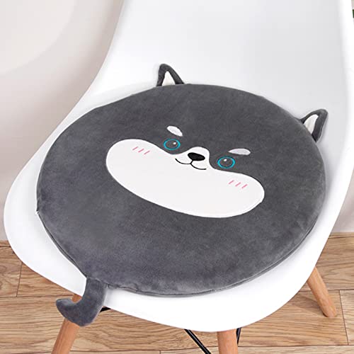 Washranp Cojines redondos para silla, tatami, cojín desmontable de espuma viscoelástica, cojín de asiento con estampado animal, fundas para taburete de bar, almohadilla circular suave para silla en