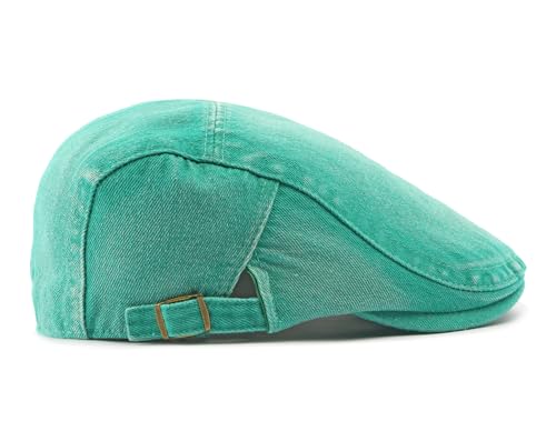 Image of Cotton Newsboy Cap,Breathable Ivy Gatsby Cabbie Beret Hat for Men's Women Driving Hunting Golf
