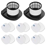 Picture of LANROON IX141 Filters Fit for Shark IX141 IX140 IZ140 IX142 IZ140C IZ142 UZ145 IZ141C IX141H WZ140 Stick Vacuum, Replace Part 616FJ140 & 617FJ140, 2 Pack HEPA Filter 6 Pack Foam & Felt Filter Kit