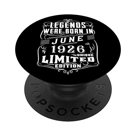 Cumpleaños Junio 1926 Edición Limitada Regalo Legend June PopSockets PopGrip Intercambiable