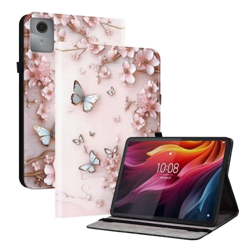 Étui Lenovo Idea Tab Pro TB373FU 12,7 2025 housse cuir motif papillon