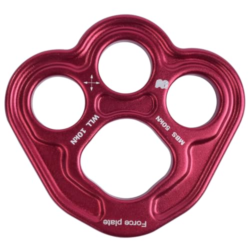 Hsthe Sea 3 Holes Force Paw Rigging Plate Anchor Divider Finger Force Climbing Equipment for Aerial Dance and Rock Climbing