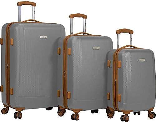 Legion 3-pc Hardside Spinner TSA Combination Lock Luggage Set, Silver, One Size