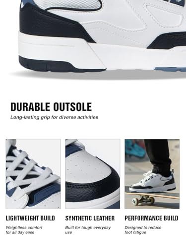 Image of XTEP Men's Skateboarding Sneakers | Lightweight Shoes with Strong Grip for Skaters