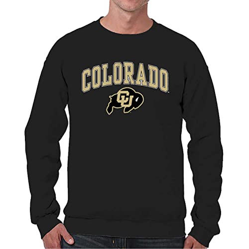 Image of NCAA College Sweatshirt Fleece Crewneck Pullover for Men and Women | Officially licensed NCAA college gameday crewneck pullover - 9 oz fleece lined sweatshirt with arch and logo design