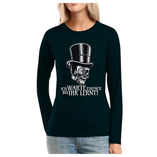 Lärare present – jag väntar helt enkelt tills din lärande dam långärmad t-shirt
