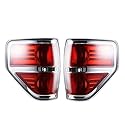 Rückleuchten-Einheiten für Ford F150 F-150 2009-2014 Rückleuchten Bremsleuchten-Einheit BL3Z13405B BL3Z13404B FO2818143 FO2819143 (Schwarz)