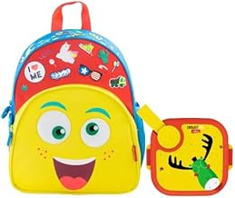 rabitat Pack & Snack Combo - School Bag (12.5 Inches) + Lunchmate Mini Lunch Box- 2 Years Brand Warranty | Perfect for Kids | Lightweight | Durable & Fun Design