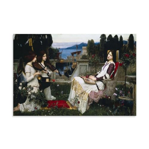 Toile Sainte-Cécile John William Waterhouse 60x90cm pour salon
