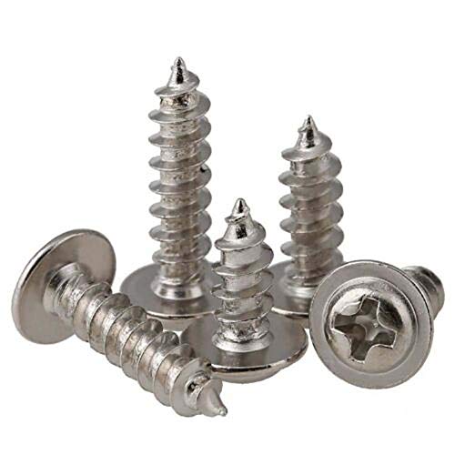 50 tornillos autorroscantes M3x10mm acero inoxidable miniatura 4