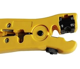 Pack 2pcs Universal Cable Wire Stripper Cutter Stripping Tool for Flat or Round UTP Cat5 Cat6 Wire Coax Coaxial