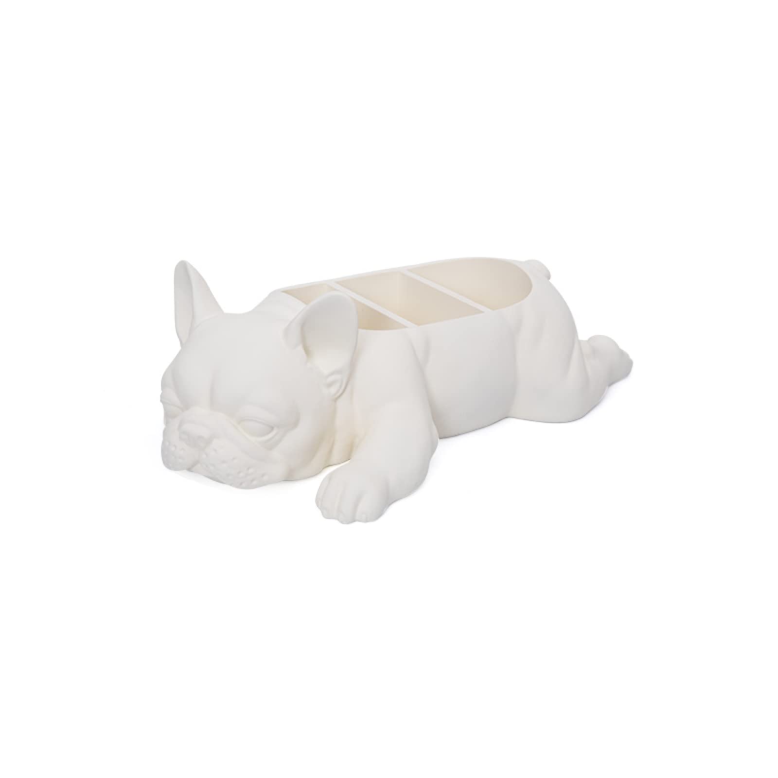 Statue de bouledogue français de combat pour décoration d'entrée et salon