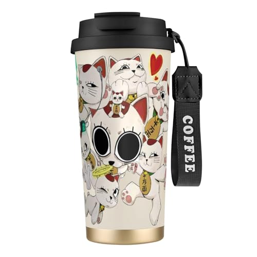 タンブラー コーヒー ダンダダン 水筒 ステンレス ボトル 魔法瓶 オフィス マグカップ カフェマグ 車用 マグボトル 真空断熱 保温 保冷 ふた付き 直飲み 広口 漏れない 二重構造 持ち運び 500ml